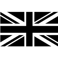 Car Stickers British Union Jack Flag Vinyl Decoration Car Sticker Decal Black/Silver Fashion Car-styling 16CM*9.5CM