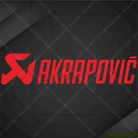 For Akrapovic Exhaust Decal Motorcycle Helmet Stickers Tank Logo Emblme Kit Waterproof