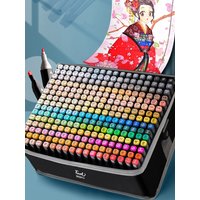 24-262 Colores Markers Brush Pens Set Painting Drawing Manga Highlighter School Art Supplies For Artist Korean Stationery