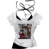 Tate Mcrae crop top harajuku gyaru coquette shoujo girl style y2k summer teens top