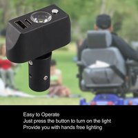 Electric Wheelchair Light 3 Pin XLR Head USB Charging Adjustable Angle LED Power Wheelchair Lighting Controller