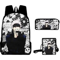 Anime Satoru Gojo School Backpack Laptop Backpack Boys Girls Teens School Bag Travel Bag Mochila Shoulder Bag