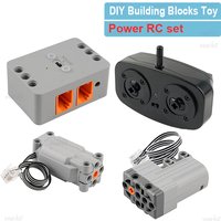 1:14 Sports Car Series 2007 Power Pack Remote Control Kit Technical MOC Power Functions Servo Parts M Motor Power Group Sets