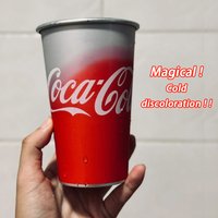 470ML Cold Discolored Aluminum Cup Cold Drink Cola Cup Cold Color Changing Drinking Cup Reusable Beer Mugs Collection Gifts