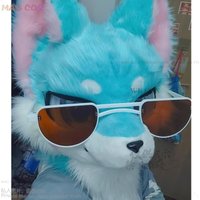 Animal Glasses Fursuit Accessories Kigurumi Mask Furry Only Glasses Props Base Kig Halloween Kemono Fox Cat Dog Rabbit Glasses