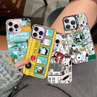 Cute Cartoon S-Snoopy Phone Case For IPhone 17 Air 16 15 14 13 12 11 Pro Max Color Hard Cover
