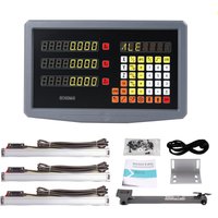 Drehmaschine Mühle Dro 3 Achse SDS3MS Display und 3PCS Linear Waagen 5U 5V TTL YHSINO Optische Herrscher/linie/Encoder Abmessungen 100 zu 100 0MM