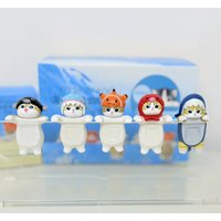 New Mofusand Ocean Party Blind Box Cute Cat Action Figure Handheld Mobile Party Decoration Desktop Ornament Fans Birthday Gifts