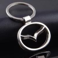Auto Key Chain Keyring for Mazda Badge 2 3 6 323 626 Atenza MX3 CX3 CX5 RX8 RX7 Protege Axela Speed 6 Ornaments Accessories