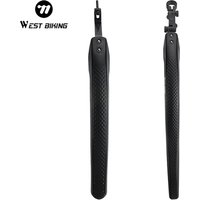 AliExpress West Biking WEST BIKING Road Bike Fenders High Toughness Front/Rear Mudguard Fold-Resistant Adjustable Extended Bike Mudguard Bike Parts