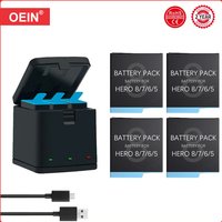 1220mAh Battery for GoPro Hero 7 hero 6 hero 5 Black Battery or Triple Charger for Go Pro Hero7 6 hero5 Black camera battery