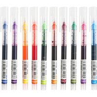 1/10Pcs High Quality Needle Type Gel Pens Straight Liquid Ballpoint Pen Kawaii Stationery School Office Supplies Writing