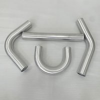 Aluminum Alloy Intake Tube OD 51/57/63/70/76MM Intercooler Pipe Air Tube 0 45 90Degrees 500mm Long for Auto Car
