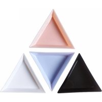 5/10 Pcs/lot Triangular Plastic Tray Jewelry Gem Sorting Tray Small Parts Accessories Storage Props Nail Beauty Tool Tray