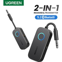 【RU】 UGREEN Bluetooth Adapter 2-in-1 Bluetooth 3.5mm Aux Audio for Flight, TV, Car, Treadmill
