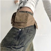 Waist Bag Fashion Vintage Cotton Rivet Waist Packs Euro-America Style