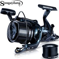 Sougayilang 13+1BB Spinning Reel 4.6:1Gear Ratio Max Drag 25KG Anti-corrosion Saltwater Freshwater Fishing Reel with Spare Spool