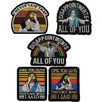 Vintage I Never Said That Funny Jesus velcro Badge on Backpack Clothing Accessories Fashion Patch