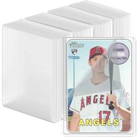 75pcs Hard Card Sleeve With Protective Film Clear Top-loaders For 3" x 4" Trading Collectible Pokemon Game Baseball Sports Card