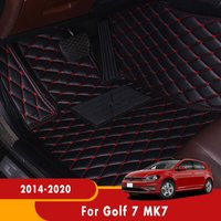 Car Floor Mat Trunk Mat For Volkswagen VW Golf 7 MK7 2013 2014 2015 2016 2017 2018 2019 2020 Leather Carpet Auto Accessories