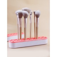 New silicone makeup brush drying rack lipstick display box makeup tools multifunctional sun brush rack storage box