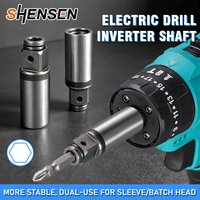 Electric Drill Inverter Shaft Drill to Impact Wrench Adapter 1/2" & 3/8" Square Drive Connecting Rod