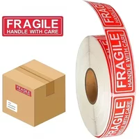 120pcs/roll Fragile Label Stickers Handle With Care Thank You Warning Signs Tags
