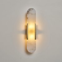 Natural Marble Wall Lamp Living Room Bedroom Bedside Decoration Wall Light Golden Hotel Aisle Staircase Sconce G4 Socket
