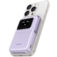 UGREEN Power Bank, 10000mAh Magnetic Portable Charger, PD 20W Wireless Battery Pack with TFT Display