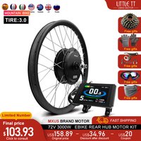 AliExpress LITTLE TT MXUS Brand Electric Bike Conversion Kit 72V 3000W 3.0Tyre 20-29Inch 700C Brushless Rear Hub Motor Wheel For Ebike Hub Motor Kit