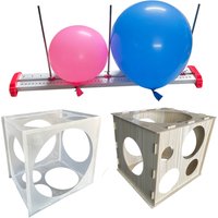 Wooden Balloon Sizer and Al Alloy Balloon Calibrator Meter Ruler Machine Measuring Tool Wedding Birthday Party Store Supplies