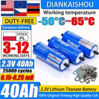6-48 Stück LTO 66160 Yinlong 2,3V 40Ah Lithium-Titanat-Batteriezelle 10C Entladung Klasse A 25000 Zyklen DIY 12V 24V 48V Solarbetriebener Lautsprecher Audiosystem Auto-Stromversorgung Wiederaufladbare