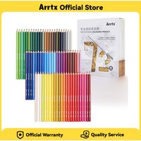 Arrtx 48/72/120 Colored Pencil Set Soft Core for Artists Adult Color Drawing Blending Shading Sketching clamshell carton