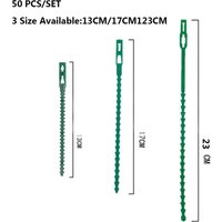 50 Teile/satz 13 cm/17 cm/23 cm Wiederverwendbare Garten Pflanze Feste Gürtel Krawatten Kunststoff Einstellbare Garten Anlage binden Band Werkzeuge