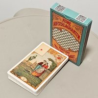 Vintage Antique Destiny Fortune Telling Cards 9*6cm, 32-Card Oracle Deck Le Jeu Du Destin Antique, Traditional Cartomancy Cards