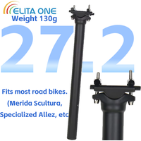 ELITA ONE Carbon Fiber Lightweight Seatpost for MTB/Road Bike 27.2mm Diameter 300/350/400mm length 62C