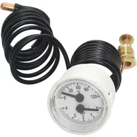 Capillary Manometer Boiler Pressure Gauge Wall Mounted Furnace Water Pressure Gauge Replacement