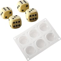 6-Cell Cube Mousse Cake Mould Dice Design Silicone Cake Mold Kitchen Baking Supplies Party Dessert Making Tools Pastry Bakeware