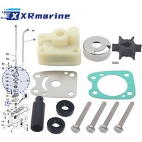 6E0-W0078-A2 Water Pump Impeller Repair Kit with Oil Seal 93101-10M14 for Yamaha Marine 2-Stroke 4HP 5HP 4A 5C Outboard Engines