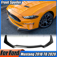 Front Spoiler Lower Lip Splitter For Ford Mustang 2018-2020 Black GT Style Front Blade Splitter Car Ornament Accessories
