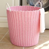 Trendy Large Laundry Basket Dirty Clothes Storage Basket Toy Bucket Home Use Nordic Style Country Life Handmade Bathroom Orga...