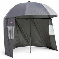 2.2m 86-Inch Telescoping Umbrella with Top and Zippered Side Windows