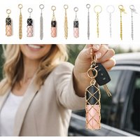 New Mesh Lipstick Bag Portable Mini Metal Net Bag Hollow Key Chain Lipstick Storage