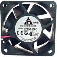 for Delta AFB0624EH 60x60x25mm 24V Cooling Fan 38.35CFM 46.5dBA Ball Bearing for High-Power Inverter & Industrial Cooling
