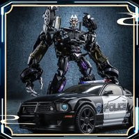 In Stock Transformed Toys Roadblock KO XP15 Police Car Movie Alloy Version Robot Figure Model image 4
