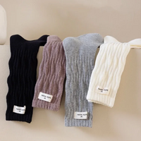 Baby Kids Knee High Socks Soft Cotton Toddler Girls Boys Long Socks Breathable Ribbed Knit Children Crew Socks Spring Autumn New
