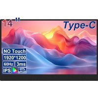 LANLIPU 14/16inch Portable Monitor 1920*1200Ultra-thin Gaming Laptop Display with Type C Mini HDMI For PS/Steam/Deck/Switch/PC