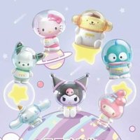 New Genuine Stock Sanrio Family Candy Planet Series Blind Box Desktop Ornament Cute Toys High Quality Girl Birthday Gift