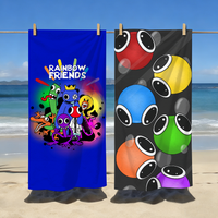 Cartoon R-Rainbow F-Friends Colors Towel Soft Pool Gift For Travel Gym Shower Camping Quick Dry Sports Large Beach Towels