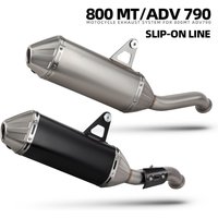 Silencieux d'échappement 800MT pour CFMOTO 800 MT Explore Ibex 800 Touring/E 790ADV 890ADV SMT890 790/890 Adventure/SMT Moto Slip-on